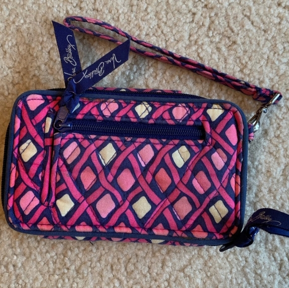 💐🆕Vera Bradley Diamond Katalina print wristlet,took tags off, DIDN'T USE! - Picture 3 of 7